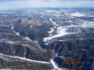 129 6f1. aerial - Route 89 near Hatch, Utah