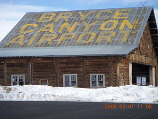 205 6f1. Bryce Canyon Airport hangar