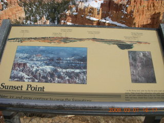 342 6f1. Bryce Canyon - Sunset Point - sign