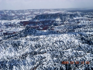 155 6f2. aerial - Bryce Canyon - mountain obscuration clouds