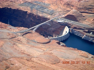 aerial - Glen Canyon dam