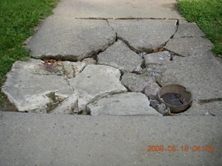 urban trail-running jungle - bumpy sidewalk