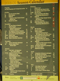 Scottsdale Arts schedule for 2008 and 2009