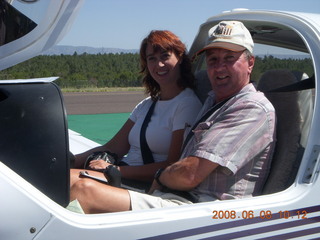 Diamond airplane at Payson - Kim and Ken Calman
