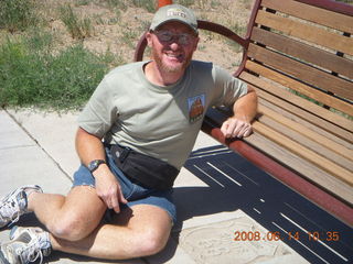 Holbrook Airport (P14) - Route 66 sign and Adam