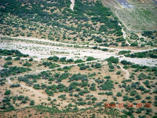 aerial - collapsed bridge near Globe Airport (P13)