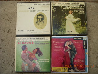 reel-to-reel tapes on shelves