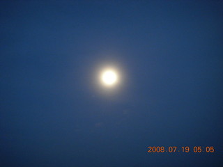 red moonrise in Globe, Arizona