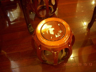 123 6ku. eclipse - Shanghai - Buddhist Temple - tea time - stool