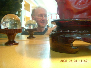 eclipse - Jiuquan - luminous cup factory - Adam taking a picture