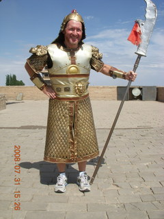 eclipse - Jiuquan - Adam in hotel garden