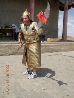 eclipse - Jiayuguan - Great Wall - Adam in armor
