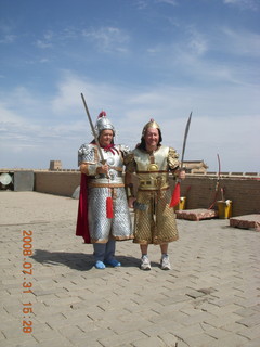 eclipse - Jiayuguan - Great Wall - Adam in armor