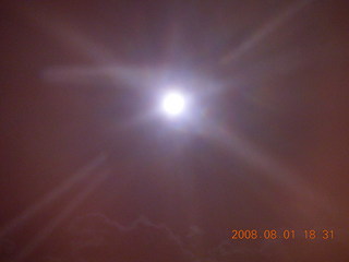 257 6l1. eclipse - Jiayuguan - Gobi Desert - terrible partial eclipse picture