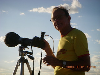 23 6l1. eclipse - Jiayuguan - Gobi Desert - afterward - Bill and his stuff