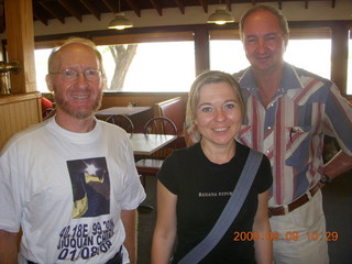 Iryna and Ken Calman at Todd's restaurant