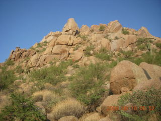 aerial - Pinnacle Peak with its summer-sunrise shadow