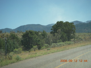 road on the way to Pine Valley, Utah