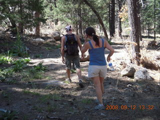 Dustin and Marcelle hiking at Pine Valley, Utah