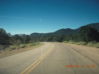 road coming back from Pine Valley, Utah