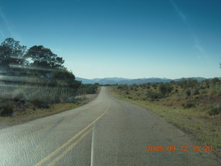 road coming back from Pine Valley, Utah