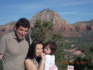 Richard, Jane, and Abigail at Sedona