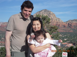 Richard, Jane, and Abigail at Sedona