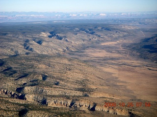 aerial - Grand Canyon just after sunrise