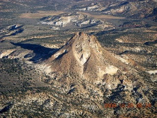 aerial - Utah landscape - orange and white cliffs