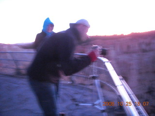 479 6nr. Bryce Canyon - sunset view at Bryce Point - German tourists