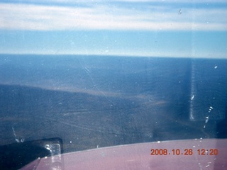 320 6ns. aerial view over the nose