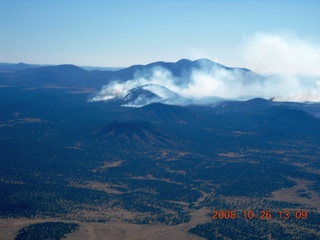 351 6ns. aerial - intentionally set fires - weenie roast near Williams