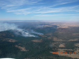 360 6ns. aerial - intentionally set fires - weenie roast near Williams