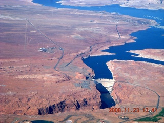 1092 6pp. aerial - Grand Canyon - east end, Glen Canyon dam near Page