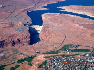 1093 6pp. aerial - Grand Canyon - east end, Glen Canyon dam near Page