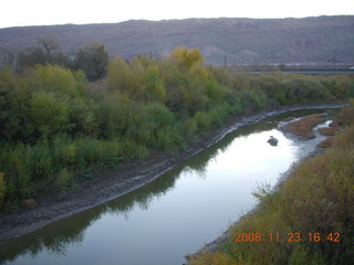 view from new Colorado River bridge in Moab