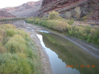 view from new Colorado River bridge in Moab