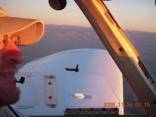 Adam flying N4372J at sunrise in Utah