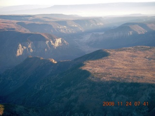 aerial - Black Canyon of the Gunnison at sunrise