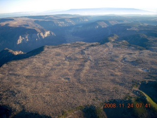 aerial - Arches area at sunrise