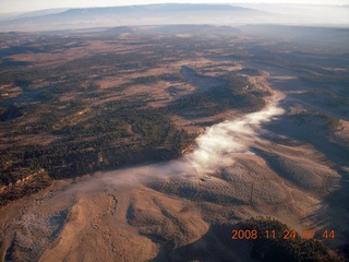 aerial - Arches area at sunrise