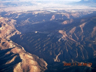 aerial - Arches area at sunrise