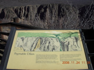 Black Canyon of the Gunnison National Park sign and view