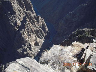 Black Canyon of the Gunnison National Park backlit view