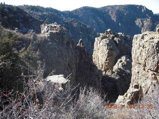 Black Canyon of the Gunnison National Park sign and view