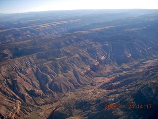 aerial - Colorado canyon