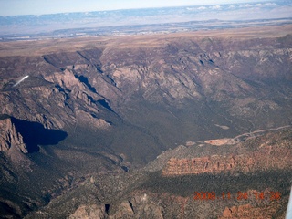 aerial - Colorado canyon