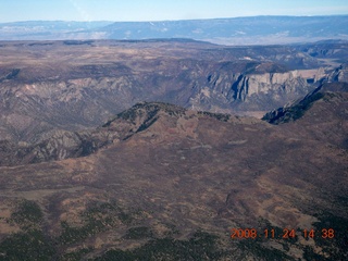 aerial - Colorado canyon