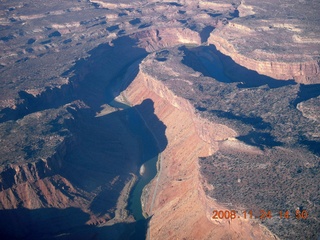 aerial - Colorado canyon