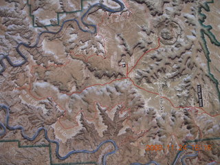 canyonlands relief map in visitor center